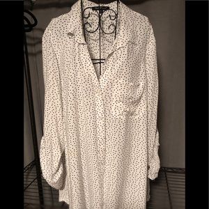 Velvet❤️Heart button down blouse